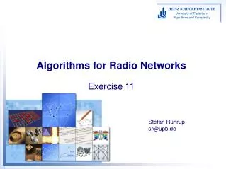Algorithms for Radio Networks Exercise 11