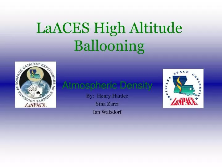 laaces high altitude ballooning