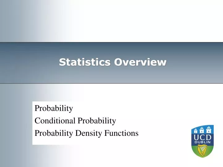 statistics overview