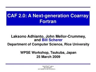 CAF 2.0: A Next-generation Coarray Fortran