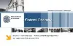 Sistemi Operativi - slide 1