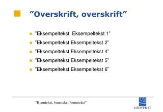 overskrift overskrift