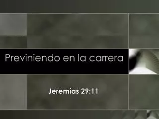 previniendo en la carrera