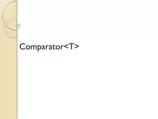 comparator t