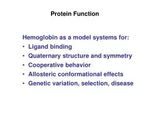 Protein Function