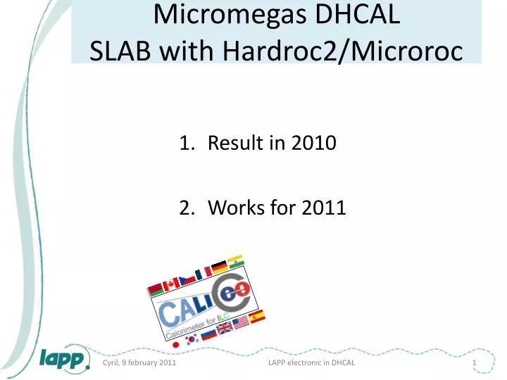 micromegas dhcal slab with hardroc2 microroc