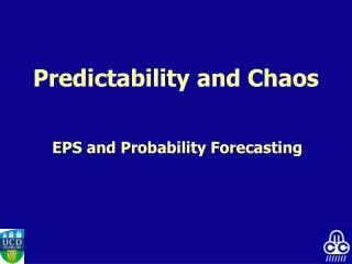 Predictability and Chaos