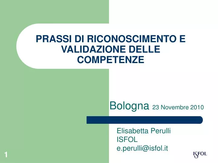 prassi di riconoscimento e validazione delle competenze