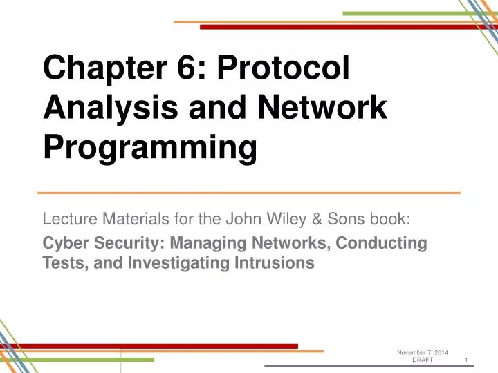 chapter 6 protocol analysis and network programming