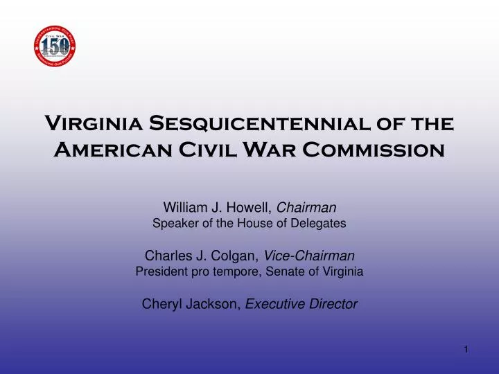 virginia sesquicentennial of the american civil war commission