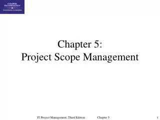 chapter 5 project scope management