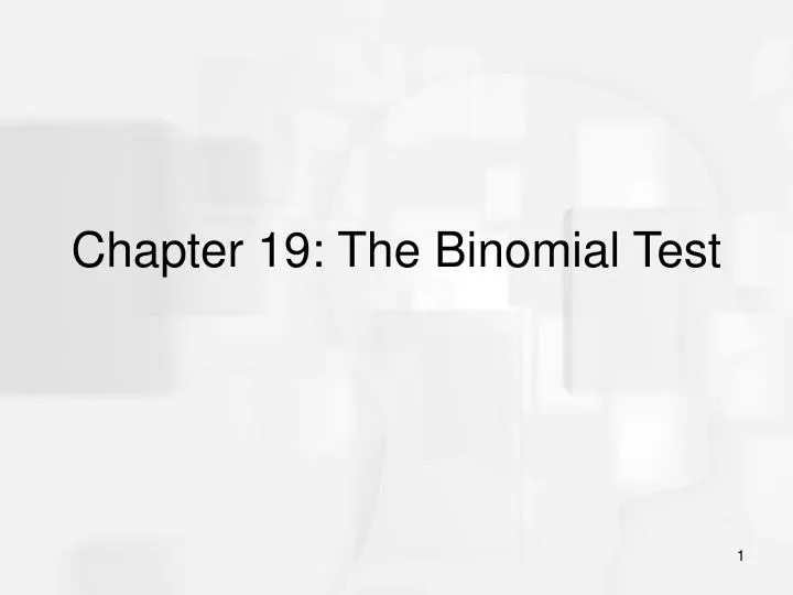 chapter 19 the binomial test