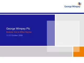 George Wimpey Plc