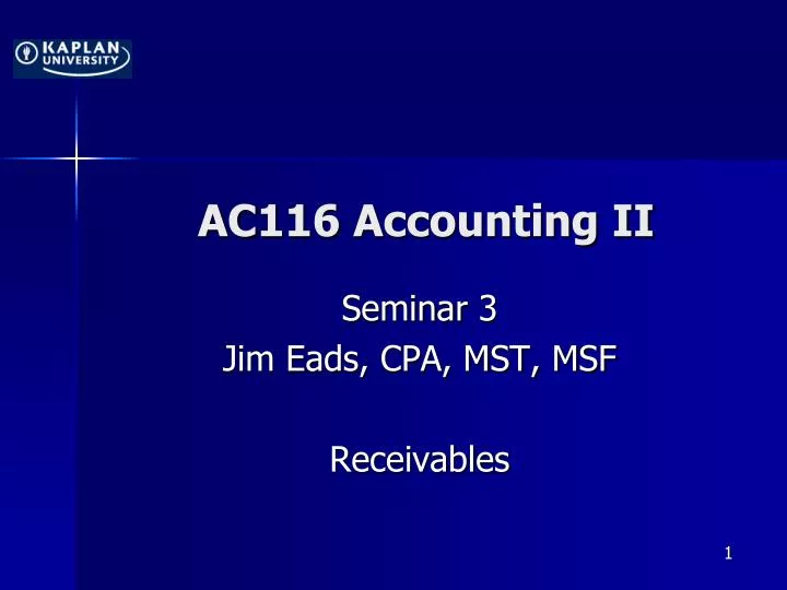 ac116 accounting ii