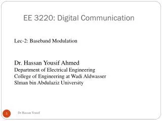 EE 3220: Digital Communication