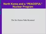 North Korea and a “PEACEFUL” Nuclear Program