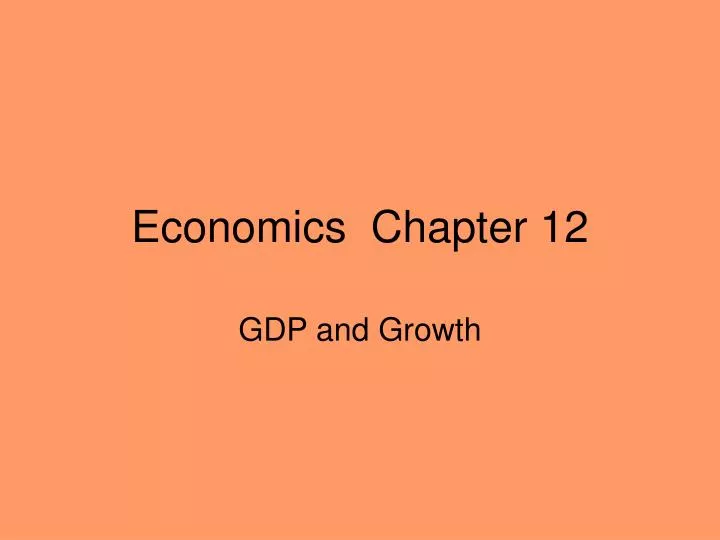 economics chapter 12