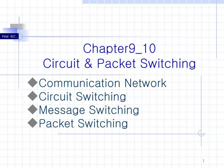chapter9 10 circuit packet switching