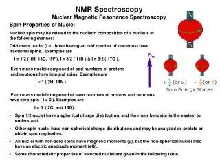 Spin Properties of Nuclei