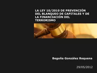 la ley 10 2010 de prevenci n del blanqueo de capitales y de la financiaci n del terrorismo