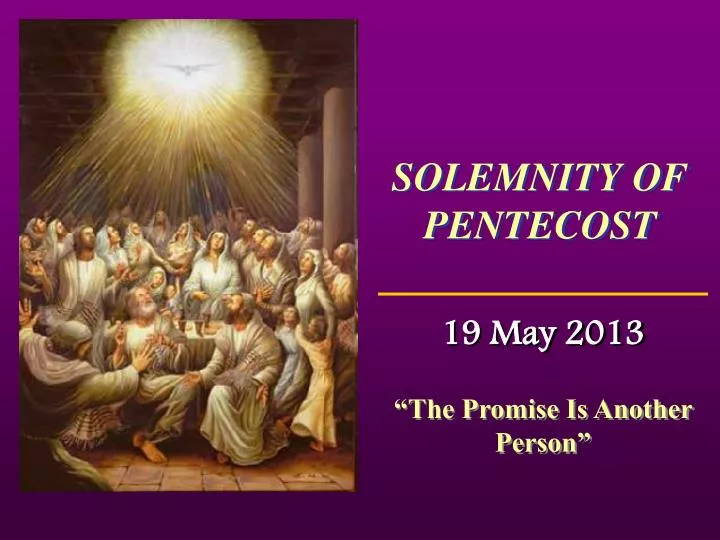 solemnity of pentecost
