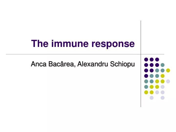 the immune response