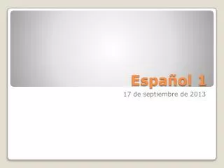 espa ol 1