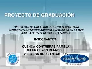 proyecto de graduaci n