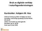Bruk av digitale verktøy i naturfagundervisningen - slide 1