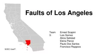 Faults of Los Angeles