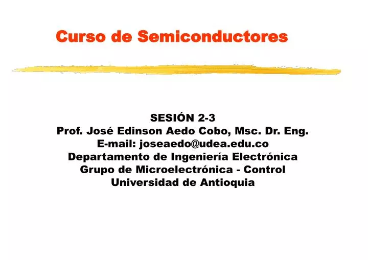 curso de semiconductores