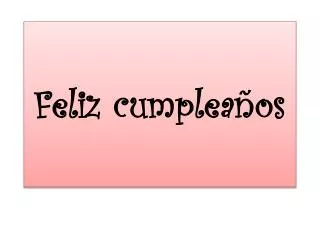 feliz cumplea os