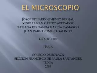 el microscopio
