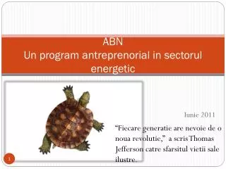 abn un program antreprenorial in sectorul energetic