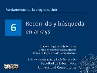 recorrido y b squeda en arrays