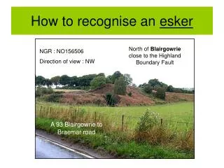 How to recognise an esker