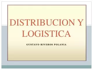 distribucion y logistica