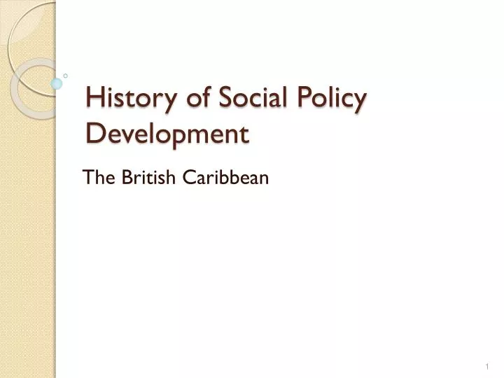 history of social policy development