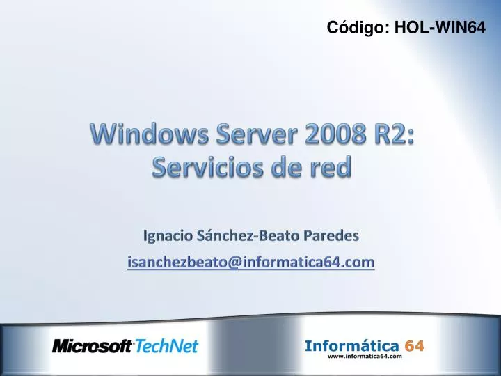 windows server 2008 r2 servicios de red