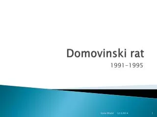 domovinski rat