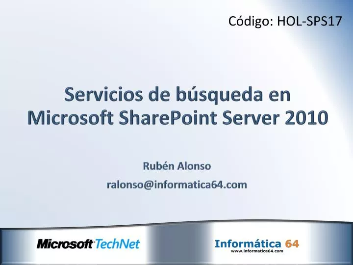 servicios de b squeda en microsoft sharepoint server 2010