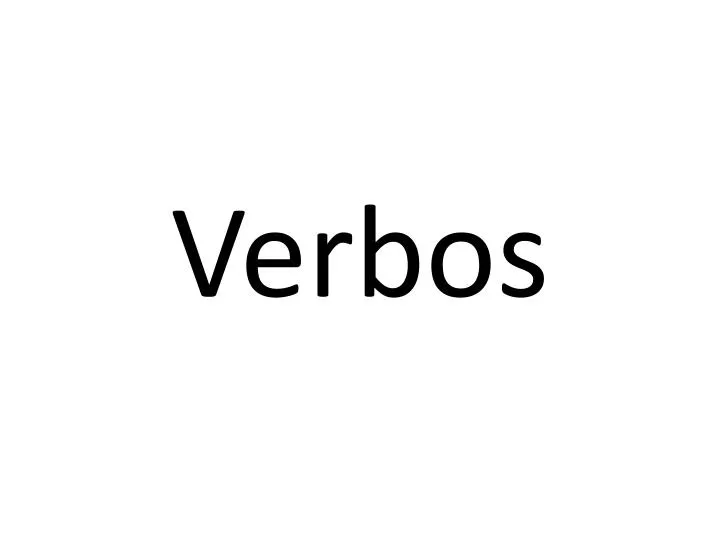 verbos