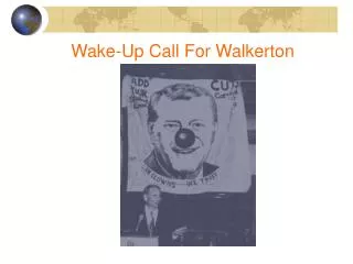 Wake-Up Call For Walkerton