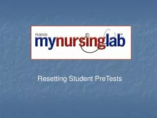 Resetting Student PreTests