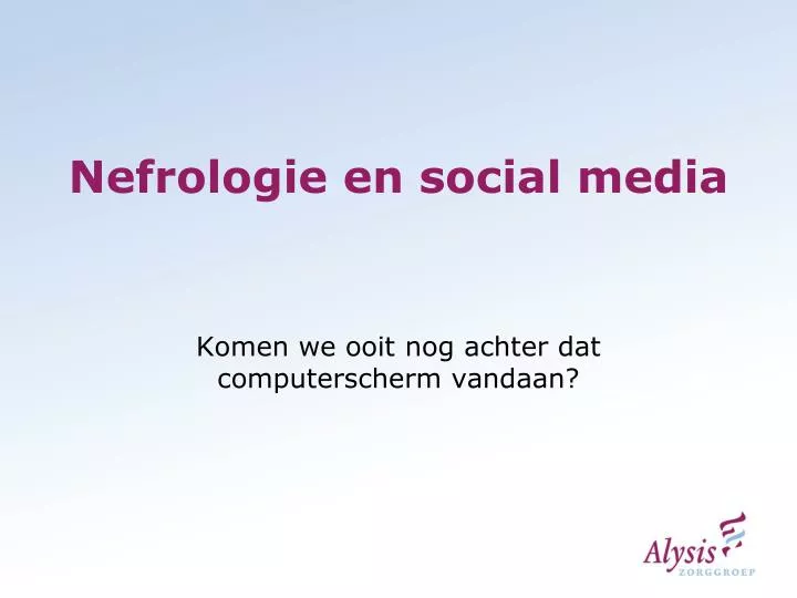 nefrologie en social media