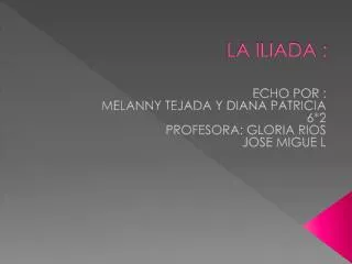 la iliada
