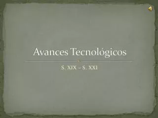 avances tecnol gicos