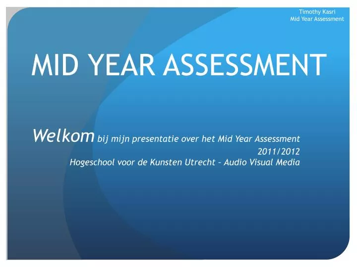 mid year assessment