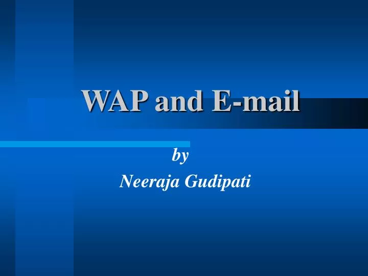 wap and e mail