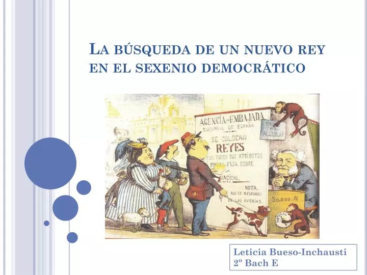 PPT - La Búsqueda De Un Nuevo Rey En El Sexenio Democrático PowerPoint ...